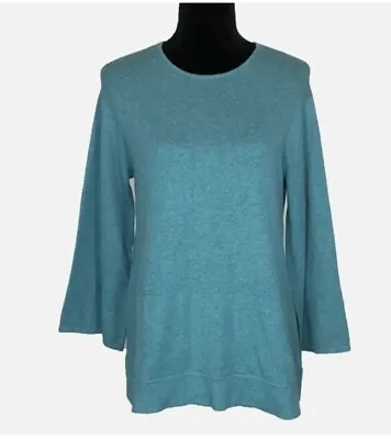 Pure Jill Women’s Tunic Sweater Size S Cashmere Cotton J. Jill Kangaroo Pocket • $22.48