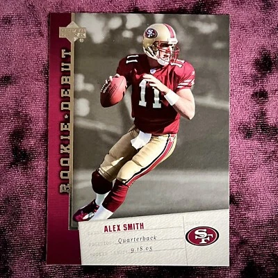 $1.45 • Buy Alex Smith 2006 Upper Deck Rookie Debut RC #82 MINT 49ers Legends Jersey Utah SP