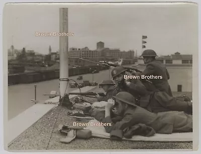 Vintage 1934 San Fran Dock Workers Labor Strikes Natl Guard Snipers Photos #3 (2 • $19.97