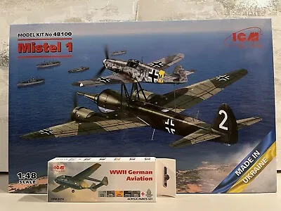 ICM 48100 1/48 Mistel 1 Plastic Model Kit  -  New Kit  With ICM Paint Set • $74.95