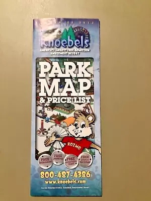 2012 Knoebels Elysburg Pennsylvania Amusement Park MAP Brochure Guide Phoenix • $3.99