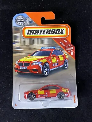 Matchbox MBX Rescue BMW M5 15/30 68/128 Red Free Box Shipping • $8.80