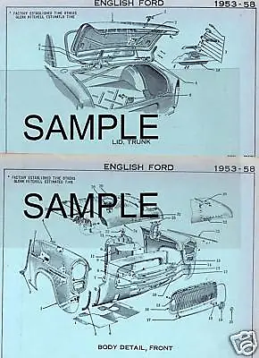Morris Minor Series Ii & 1000 Chassis Parts List Gm • $19.99