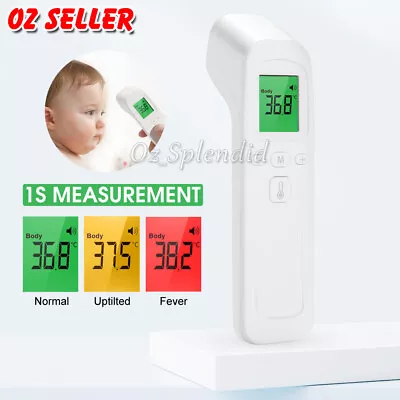 Digital IR Thermometer Forehead Ear Non-contact Infrared Body Temperature Gun AU • $16.95