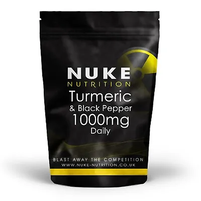 £3.99 • Buy Turmeric And Black Pepper Capsules 1000mg Tablets Daily Curcumin X 60