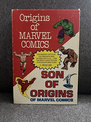 MARVEL FIRESIDEORIGINS OF SON OF ORIGINS OF MARVEL COMICS BOX SET 1975 1stED • $100