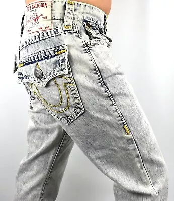 True Religion Men's Ricky Relaxed Straight Super T Jeans - 106892 • $109