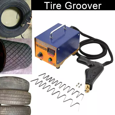 Truck Tire Groover Rubber Cutter Regroover Tyre Grooving Machine W/ Blade 1000W • $219