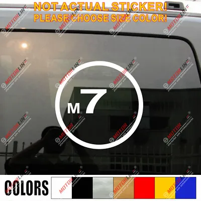 M 7 Racing Motorsport Decal Sticker Fits For: BMW Mini Cooper Etc • $3