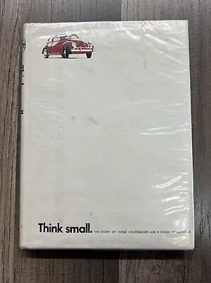 Vintage VW Think Small Book Dealer  1970 Clean W/dust Jacket Volkswagen Beetle  • $67.95