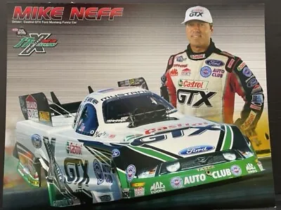 Vrhtf Nhra  Rare Mike Neff Castrol Gtx Mustang Funny Car  Hand Out • $19.99