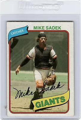 1980 Topps #462 Mike Sadek  DP San Francisco Giants MLB Vintage Baseball Card • $2.99