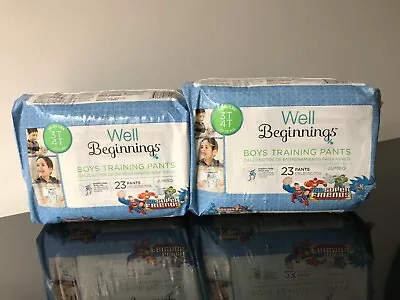 Well Beginnings 3T-4T DC SUPER FRIENDS Lot Of 2 Total 46 Boys Training Pants NIP • $29.99