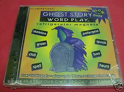 Word Play 350+ Child Word Learning Refrigerator Magnet Ghost Halloween Gift • $9.95