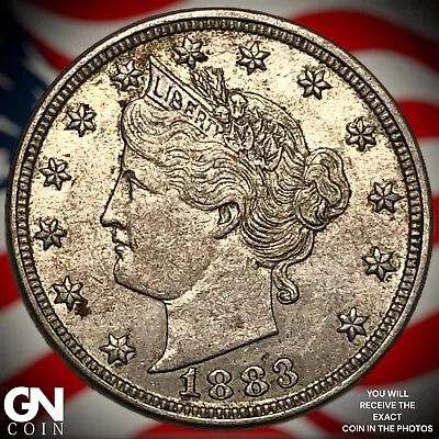 $98 • Buy 1883 WITH CENTS Liberty V Nickel  Q3566