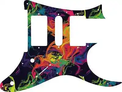 WD Custom Pickguard For Ibanez 2009 RG350DX #GP01 Rainbow Paint Swirl Graphic • $52.99