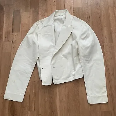 Vintage 60’s US Navy Officer Military Lt Commander Dress Whites Mess Jacket 40 • $49.99