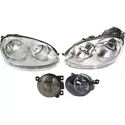 Headlight Driving Head Light Headlamp  Driver & Passenger Side For VW Sedan GTI • $240.25
