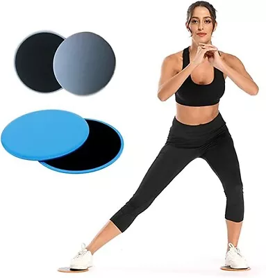 2pcs Core Exercise Sliders | Smooth Gliders Dual-Sided | Ab Glider Workout Discs • $10.99
