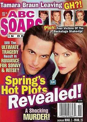 ABC SOAPS IN DEPTH March 15 2005 Maurice Benard Kari Wuhrer Greg Vaughan • $20