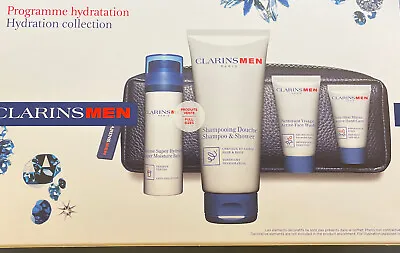 CLARINS Men Hydration Collection Super Moustere Balm 1.7 Oz Shampoo & Shower 7oz • $39.99