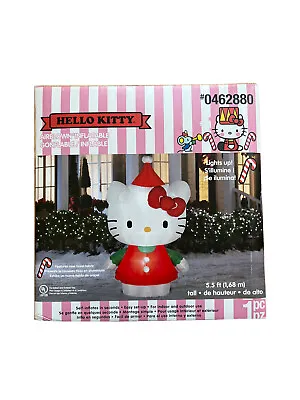 $124 • Buy RARE 5.5' Hello Kitty Gemmy Airblown Inflatable Light Holiday Christmas New