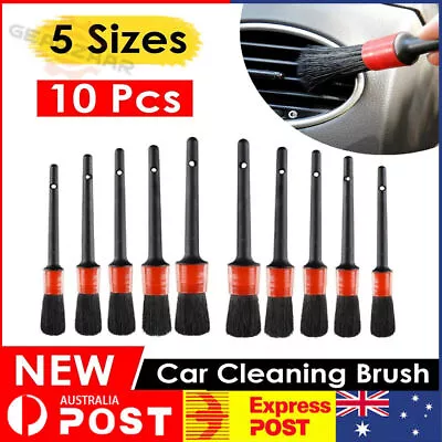 10pcs Car Detailing Cleaning Brush Set For Dashboard Crevice Engine Wheel Air • $9.99