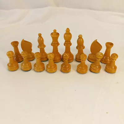 $39.99 • Buy Vintage Wood HORN Chessmen No. A21 Set Original Box Complete Made In USA