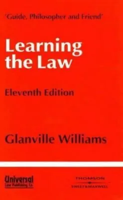 Learning The Law Hardcover Glanville Williams • £4.73
