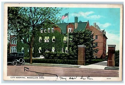 1937 City Hospital Exterior Building Classic Car Massillon Ohio Vintage Postcard • $12.48