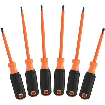 Klein Tools Screwdrivers & Nut Drivers Set 1000-Volt Insulated 6-Piece Hand Tool • $51