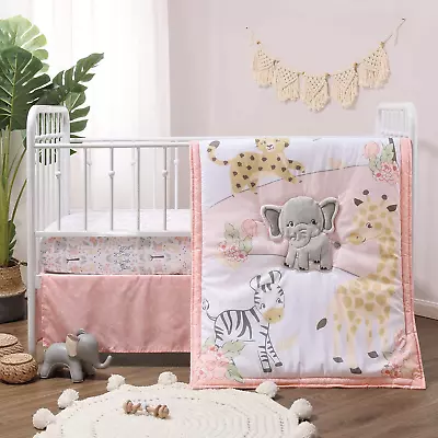 The Peanutshell Crib Bedding Set For Baby Girls Wildest Dreams 3 Pieces • $64.99