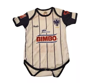 C.F. Monterrey Rayados One Piece Baby Mameluco 12 Meses Soccer Jersey Playera • $19.95