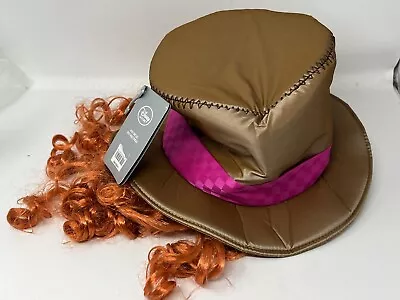 Disney Store Alice In Wonderland Mad Hatter Child Costume Hat Wig New One Size • $19.15