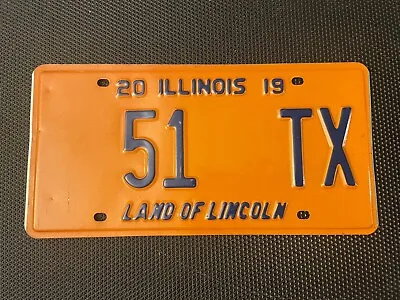 ILLINOIS 51 TX LICENSE PLATE 2019 Taxi Chicago LOW NUMBER 2 DIGIT • $19.99