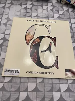 A Day To Remember - Common Courtesy (Vinyl LP 2014) Cream / Grey Splatter • $56.85