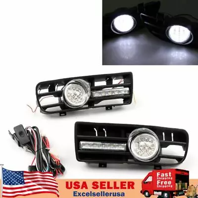 Fog Light 5 LED Front Bumper Grille DRL Lamp For 99-04 VW Golf MK4 GTI TDI USA • $66.89