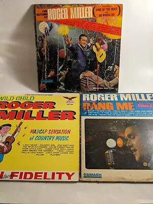 VINTAGE VINYL: Roger Miller - Lot Of 3 12  Records. • $9