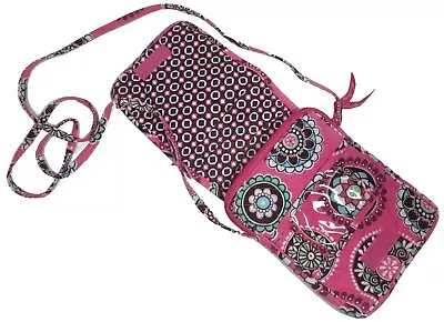 £14.50 • Buy VERA BRADLEY Purse Mini Hipster Cupcakes Pink Cross Body BAG Messenger Puccini