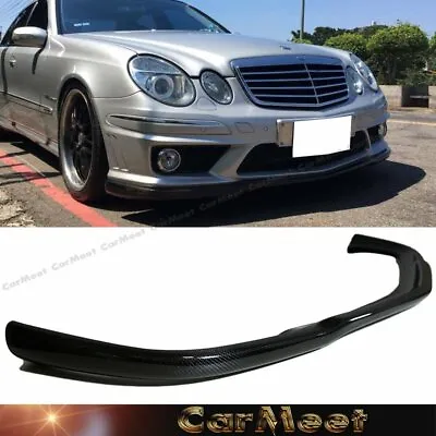 Carbon Fiber Pattern CS Style Front Lip For BENZ 06-09 W211 Sedan E63AMG Bumper • $519.96