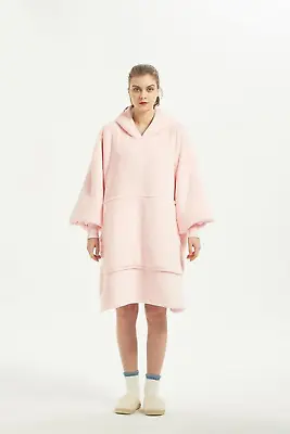 $22.99 • Buy Comfy Soft Fleece Blanket Hoodie Casual Pullover Sweatshirt Oversize Hoodies