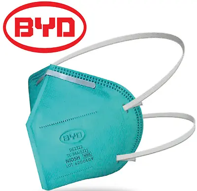 Byd N95 Particulate Respirator Protective Disposable Fold Face Mask Niosh Aprvd • $12.95
