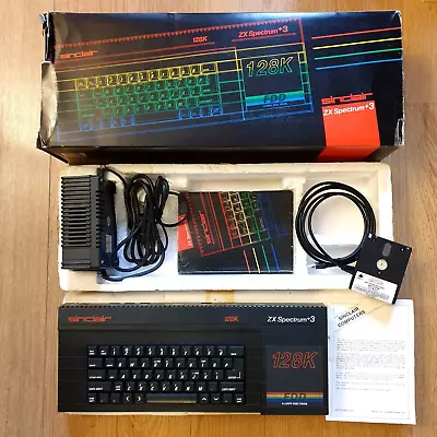 Sinclair ZX Spectrum Plus +3 Computer 128K Vintage TZX TAP Mp3 Tested Working • £199.99