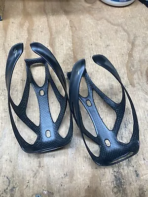 Specialized S-Works Rib Cage III Pair Water Bottle Cages Matte Black Carbon • $99.99