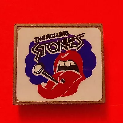 THE ROLLING STONES Rock Band Pin Vintage 70s Pinback Button Metal Badge 1970s • $12.78