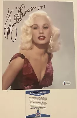 Mamie Van Doren Signed Autographed 8x10 Photo Sexy Blonde Bombshell Beckett ￼ • $169.99