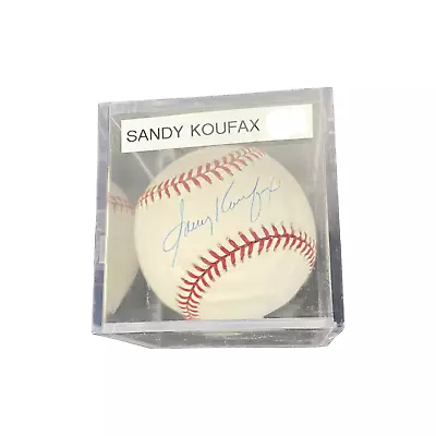 Sandy Koufax Autographed Signed Mlb Baseball - Rollie Fingers Coa • $799.98