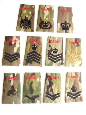 Army Cadet Force Ranks Slides For Mtp Kit  Acf  Cadets  • £1.99