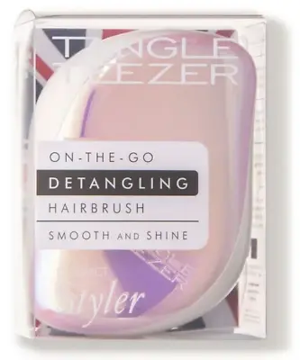 Tangle Teezer On The Go Detangler Hairbrush Compact Styler Smooth & Shine • $28.99