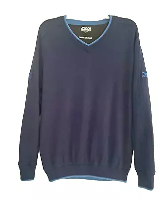 Mizuno Performance Wear Sweater Men's XL Blue Pullover Windlite Windbreaker • $27.99